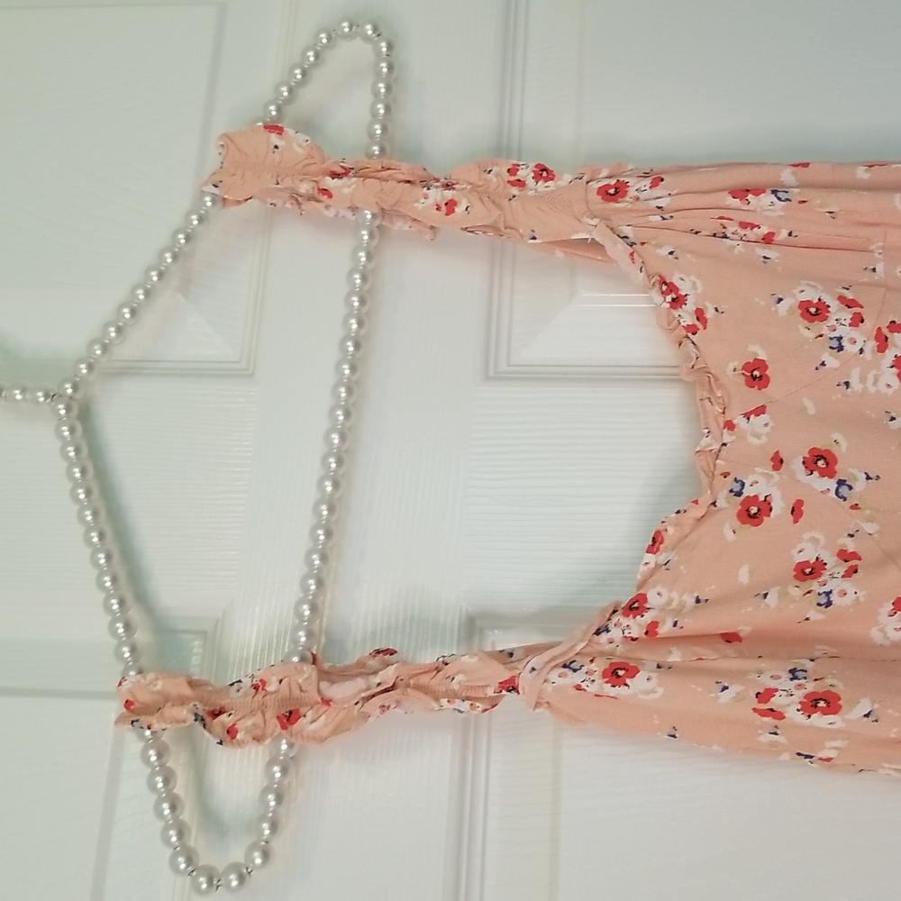 Vici Womens Ruffle Spaghetti Strap Sleeveless Floral Maxi Dress Size Med… - Picture 4 of 16